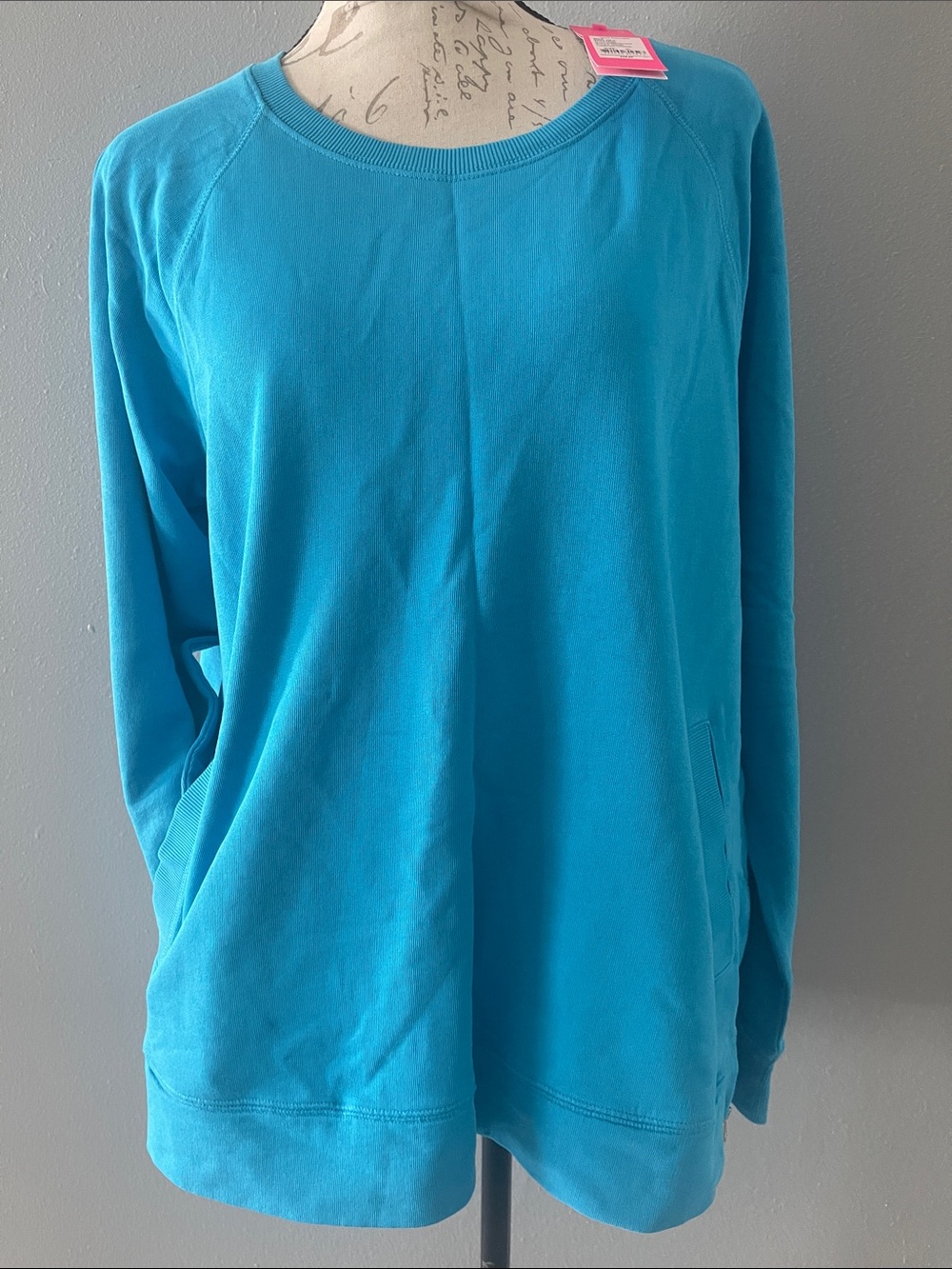 Lilly Pulitzer Bright Turquoise Crewneck Pullover